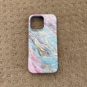 Velvet Caviar Pink and Blue Marble Phone Case